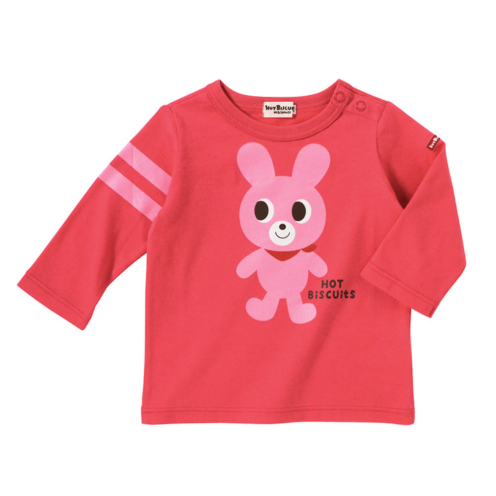 【ホットビスケッツ】キャビットちゃん&star;全身プリント長袖Tシャツ（ピンク・110cm）