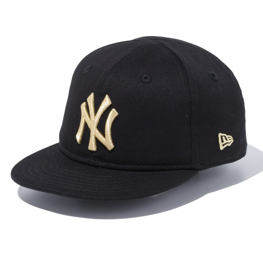 New Era ニューエラ NY ニューヨークヤンキース メジャーリーガーベースボールキャップ MY 1st 帽子（ブラック×48-50cm）