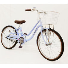 20インチ 身長115～130cm 子供用自転車 バレンタイン（ブルー）かわいい 女の子