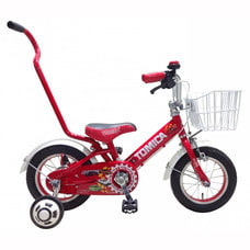 【クリックでお店のこの商品のページへ】トイザらス限定 12インチ 子供用自転車 TOMICA アシストバー(レッド)