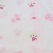 日本製 5枚入り フライス新生児肌着セット（短肌着・コンビ肌着） ウサギ（ピンク×50-60cm） ベビーザらス限定