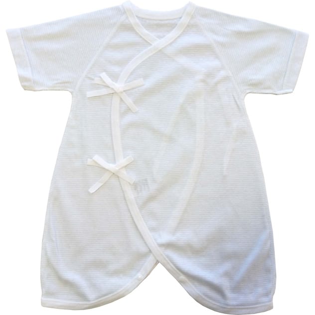 ベビーザらス限定 日本製 5枚入り フライス新生児肌着セット（短肌着・コンビ肌着） ゾウ（ブルー×50-60cm） | ベビーザらス