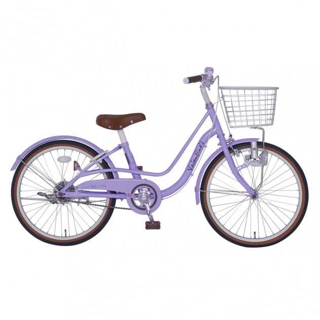 トイザらス限定 22インチ 身長1 135cm 子供用自転車 バレンタイン パープル 女の子 トイザらス