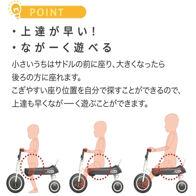 D-bike dax（ディーバイク ダックス）レッド【三輪車 折りたたみ 