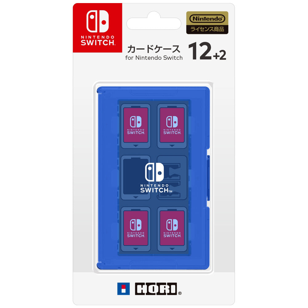 【Nintendo Switch】カードケース12＋2 for Nintendo Switch ブルー