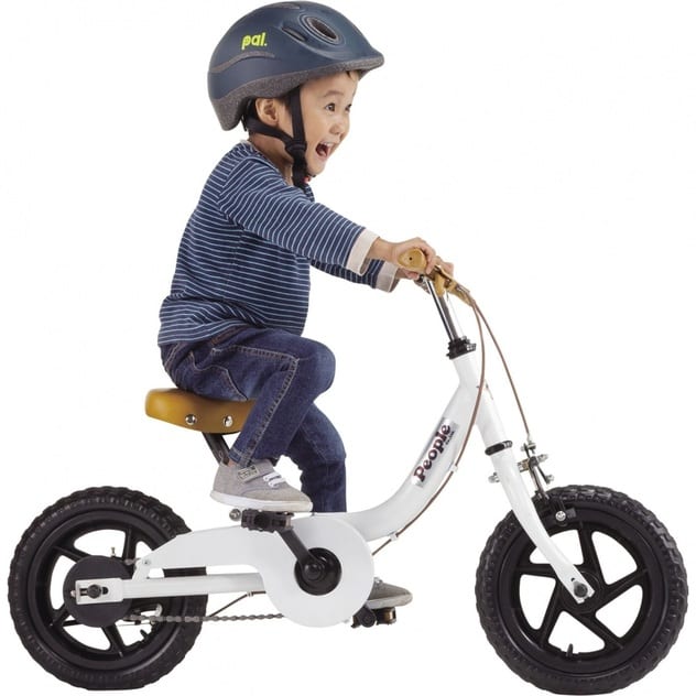 ケッターサイクル 12インチ 身長85～115cm 子供用自転車（ブルーミングホワイト）男の子 女の子