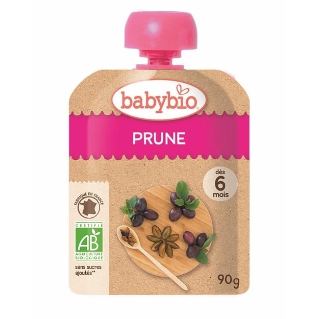 有機フルーツと野菜だけで作ったベビースムージー babybio（ベビービオ）プルーン 【6ヶ月~】