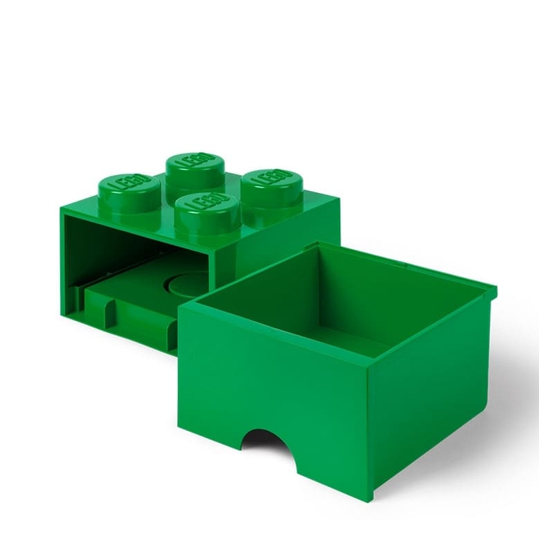 ＜トイザらス＞ レゴ LEGO ブリック ドロワー4 ダークグリーン【レゴ LEGO 収納】【オンライン限定】