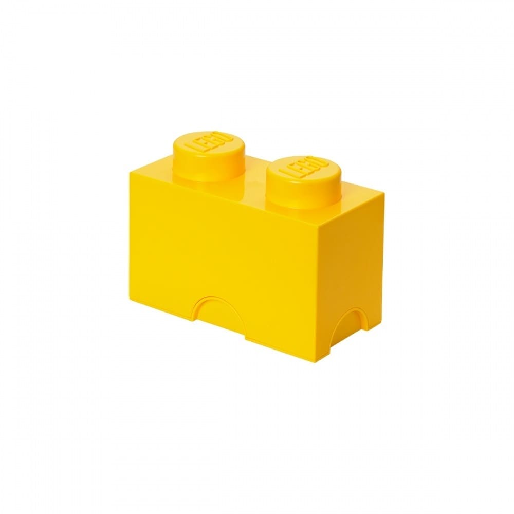 レゴ LEGO ストレージボックス ブリック 2 イエロー【レゴ LEGO 収納】【オンライン限定】