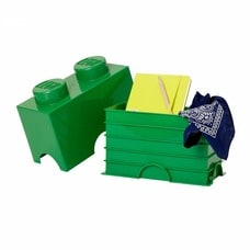 レゴ LEGO ストレージボックス ブリック 2 ダークグリーン【レゴ LEGO 収納】【オンライン限定】
