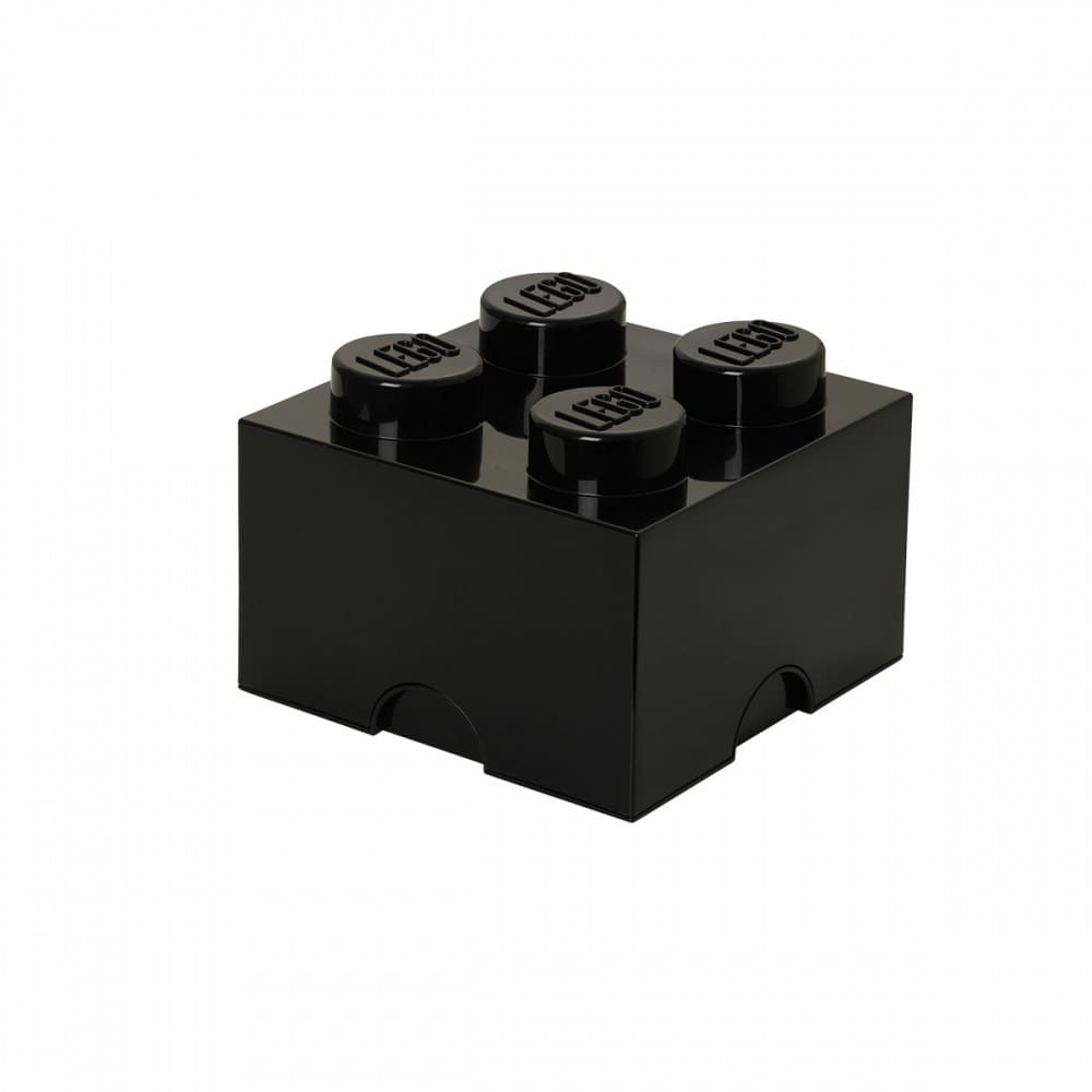 ＜トイザらス＞ レゴ LEGO ストレージボックス ブリック 4 ブラック【レゴ LEGO 収納】【オンライン限定】