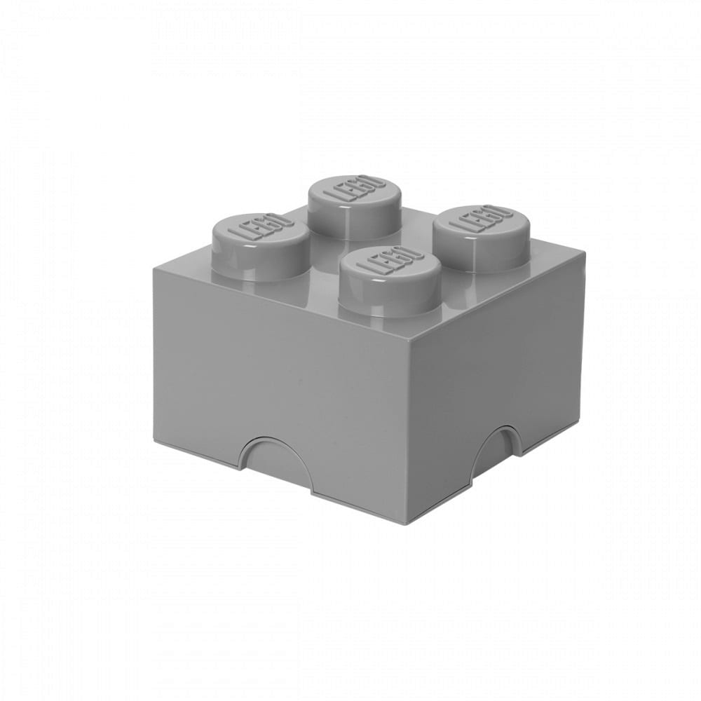 ＜トイザらス＞ レゴ LEGO ストレージボックス ブリック 4 ストーングレー【レゴ LEGO 収納】【オンライン限定】【送料無料】画像