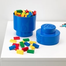 レゴ LEGO ストレージボックス ブリック1 ラウンド ブルー【レゴ LEGO 収納】【オンライン限定】