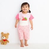 【ホットビスケッツ】 半袖パジャマ (女の子) (ピンク×90cm)