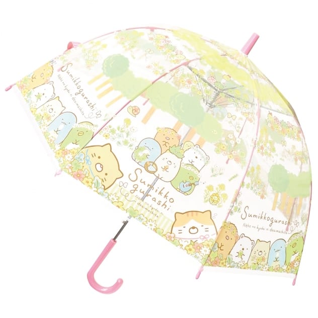 在庫あり 値下げ中 子供用耳付き傘 すみっコぐらし とかげ 雨の日が楽しくなる 新品