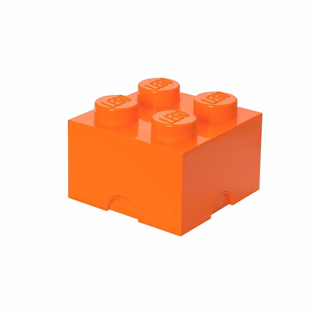 ＜トイザらス＞ レゴ LEGO ストレージボックス ブリック 4 ブライトオレンジ【レゴ LEGO 収納】【オンライン限定】【送料無料】画像