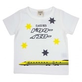 ベビーザらス限定 JR新幹線ドクターイエロー半袖Tシャツ (ホワイト×90cm)