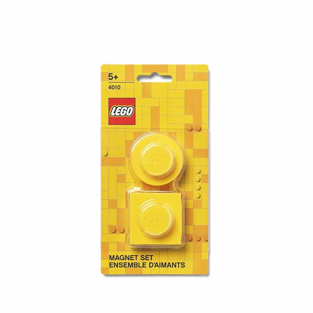 ＜トイザらス＞ レゴ LEGO マグネットセット ラウンド + スクエア イエロー【レゴ LEGO 収納】【オンライン限定】画像