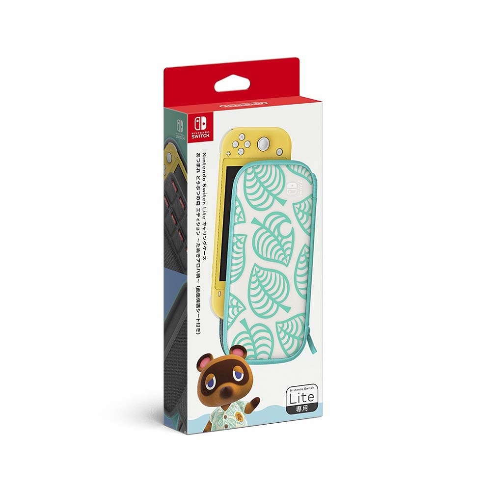 ＜トイザらス＞ Nintendo Switch Liteキャリングケース あつまれ どうぶつの森エディション ~たぬきアロハ柄~ （画面保護シート付き）画像