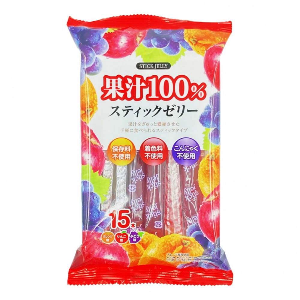 ＜トイザらス＞ 果汁100％ スティックゼリー 15本【お菓子】画像
