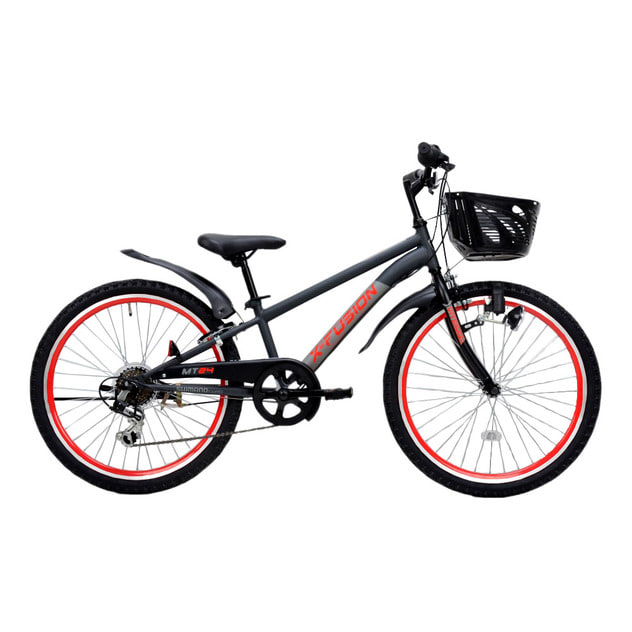 24インチ 身長130～145cm 子供用自転車 KENT X-フュージョン グレー