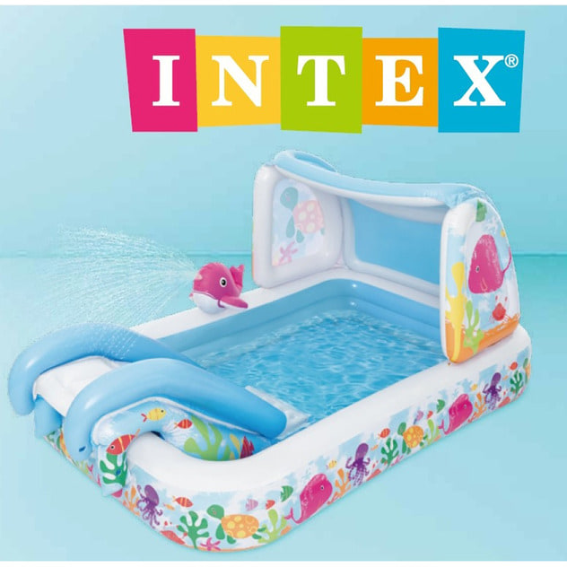 プール　INTEX　インテックス　海のなかま 　すべり台　スライダー　シャワー