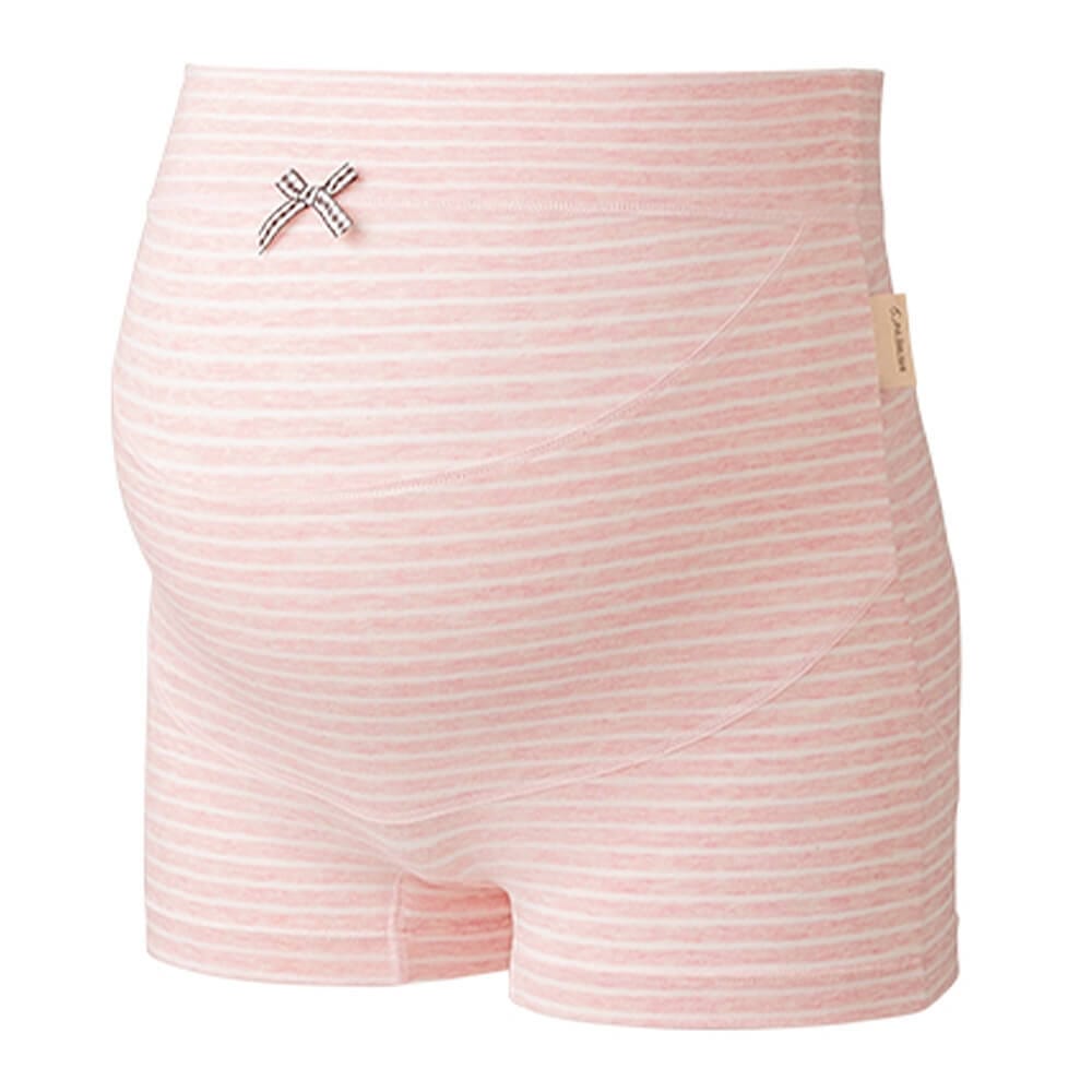 【オンライン限定価格】らくばきパンツ妊婦帯 ボーダー(ピンク×L)