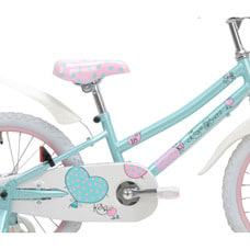 18インチ 身長110～125cm 子供用自転車 KENT ガールズラブ 女の子 人気 スチールフレーム カゴ 補助輪 白 ホワイト ピンク かわいい おしゃれ
