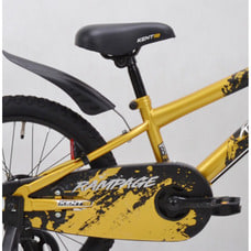18インチ 身長110～125cm 子供用自転車 KENT ランページ 男の子 カゴ 補助輪 黒