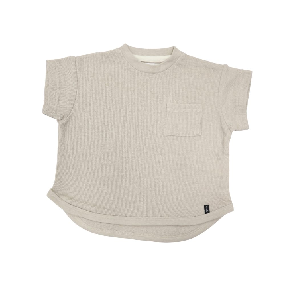 ベビーザらス限定 RAT-A-TATR 梨地 半袖Tシャツ(ベージュ×95cm)