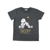 ベビーザらス限定 SNOOPY アンドチャーリー 半袖Tシャツ (チャコール×80cm)