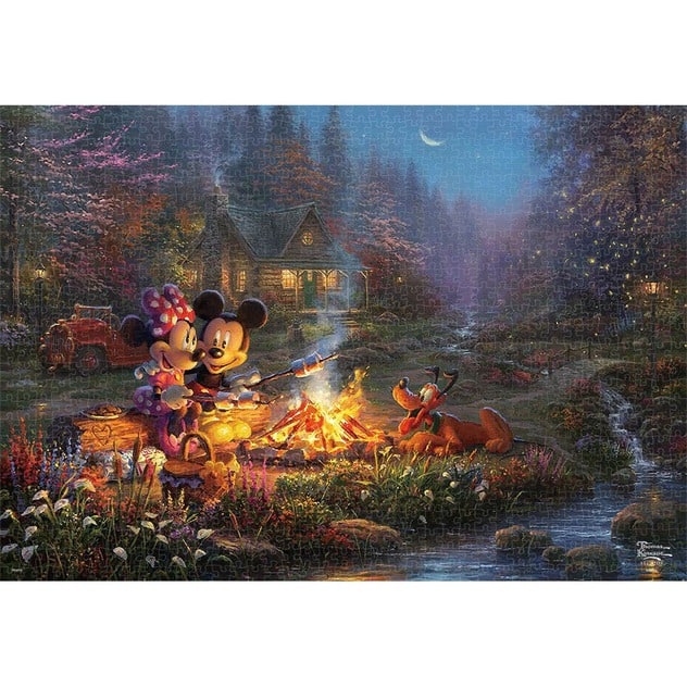 ディズニー 1000ピース ジグソーパズル Mickey And Minnie Sweetheart Campfire クリアランス トイザらス