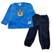 ベビーザらス限定 パウパトロール 長袖腹巻付きパジャマ ミンクフリース (ブルー×100cm)