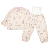ベビーザらス限定 miffy 長袖腹巻付きパジャマ ミンクフリース (ピンク×95cm)