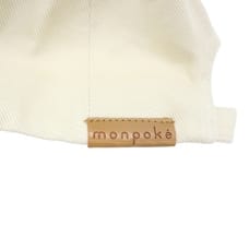 monpoke モンポケ やわらかキャップ ピカチュウ 刺繍 (ナチュラル×48-50cm)