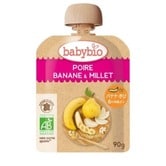 有機フルーツと野菜だけで作ったベビースムージー babybio（ベビービオ）洋なし・バナナ・きび