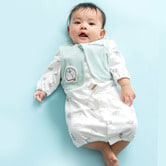 ベビーザらス限定 ドラえもん 新生児兼用ドレスオール ベスト付き (ホワイト×50-70cm)
