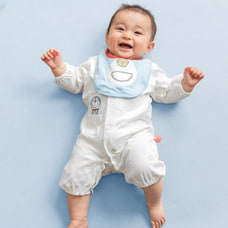 ドラえもん 新生児兼用ドレス スタイ付き (ホワイト×50-70cm) ベビーザらス限定