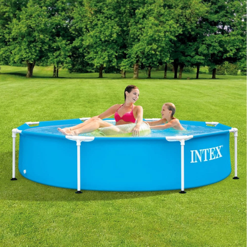 INTEX メタルフレームプール 244×244×51cm【大型プール】【ファミリープール】【送料無料】