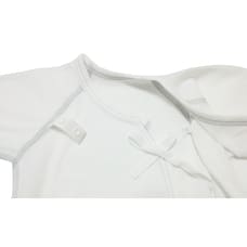 日本製 半袖ロンパース 2枚組 くま刺繍 (グレー×50-60cm) ベビーザらス限定