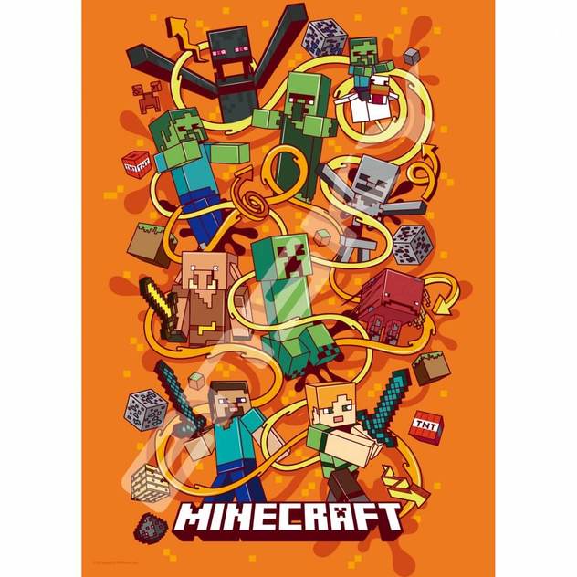 Minecraft マインクラフト エンスカイ キャラクター イラストパズル ジグソーパズル トイザらス おもちゃの通販