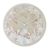 Wall clock Moomin Picking Flowers (ライトベージュ)