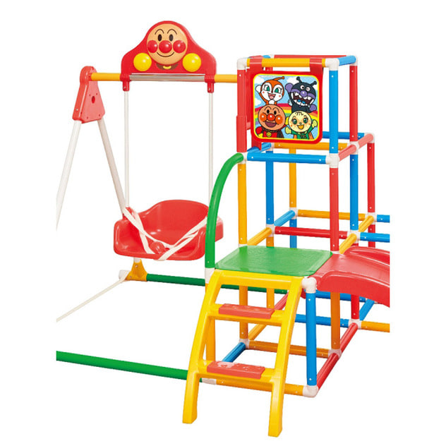 対象年齢2歳から新品アンパンマンうちの子天才ブランコパークDXジャングルジムすべり台室内遊具