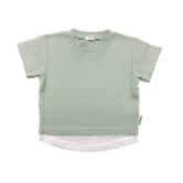 ベビーザらス限定 sophitica REPURワッフルレイヤードTシャツ(グリーン×100cm)