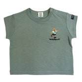 ベビーザらス限定 Teddy Bear テディーベアー 半袖Tシャツ 刺繍(グリーン×90cm)