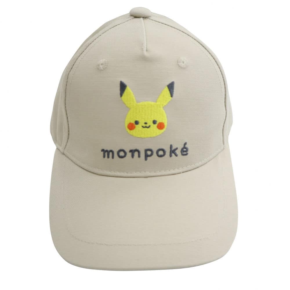 ＜トイザらス＞ monpoke モンポケ キャップ ツイル ピカチュウ(ライトベージュ×50-52cm)