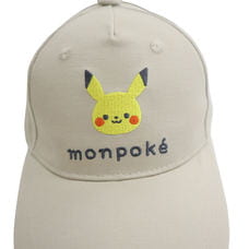 monpoke モンポケ キャップ ツイル ピカチュウ(ライトベージュ×50-52cm)