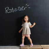 ベビーザらス限定 RAT-A-TATR ラッタッター リブパンツ 1分丈(ピンク×95cm)