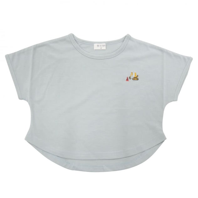 ベビーザらス限定 RAT-A-TATR ラッタッター 半袖Tシャツ 刺繍(ブルー×80cm) | ベビーザらス