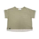 ベビーザらス限定 ラッタッター半袖Tシャツ 切替え 90cm グリーン(グリーン×90cm)
